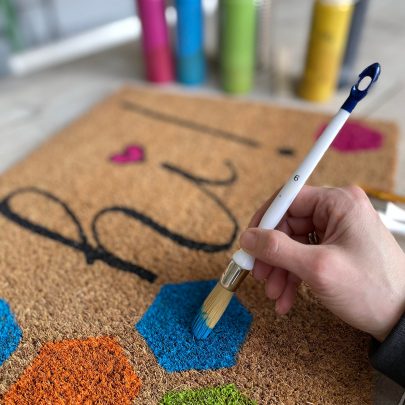 Workshop Friesland creatief MadeByFem deurmat pimpen me-time vriendinnenavond teamuitje personeel uitje atelier of op eigen locatie