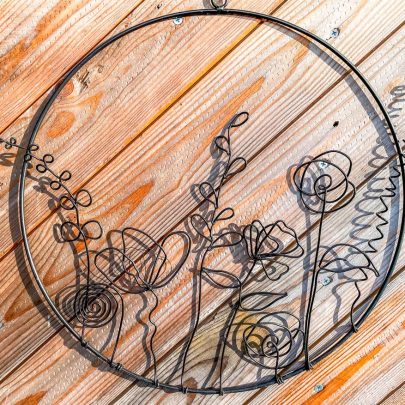 Workshop Draadkunst One Line Art Friesland MadeByFem Creatief in Workshops bloemen dieren portretten aluminium draad